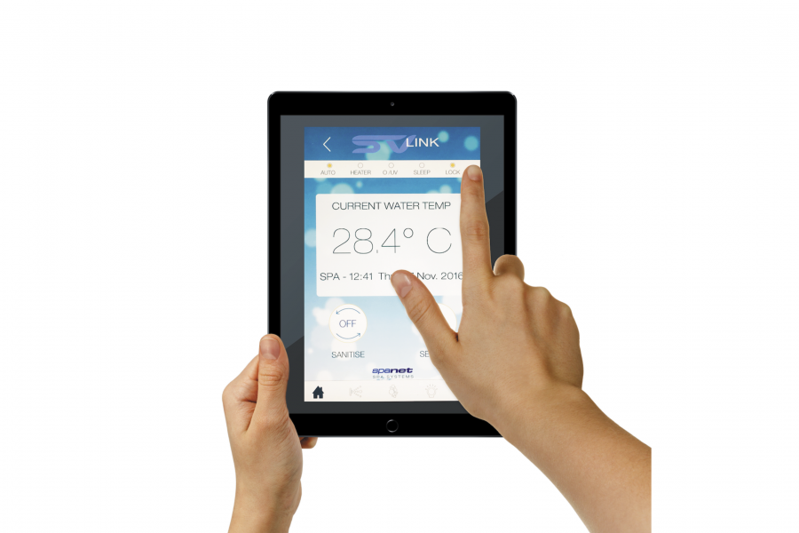 The SmartLink WiFi module and SpaLink app